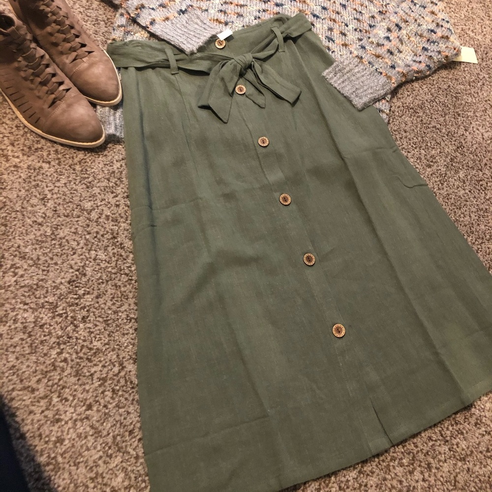 Button Down Skirt